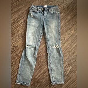 RSQ medium wash girlfriend style jeans size 10.